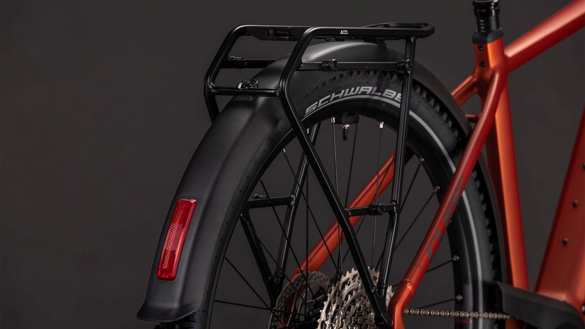 CUBE NURIDE HYBRID PRO 800 CHILLI/BLACK image 3