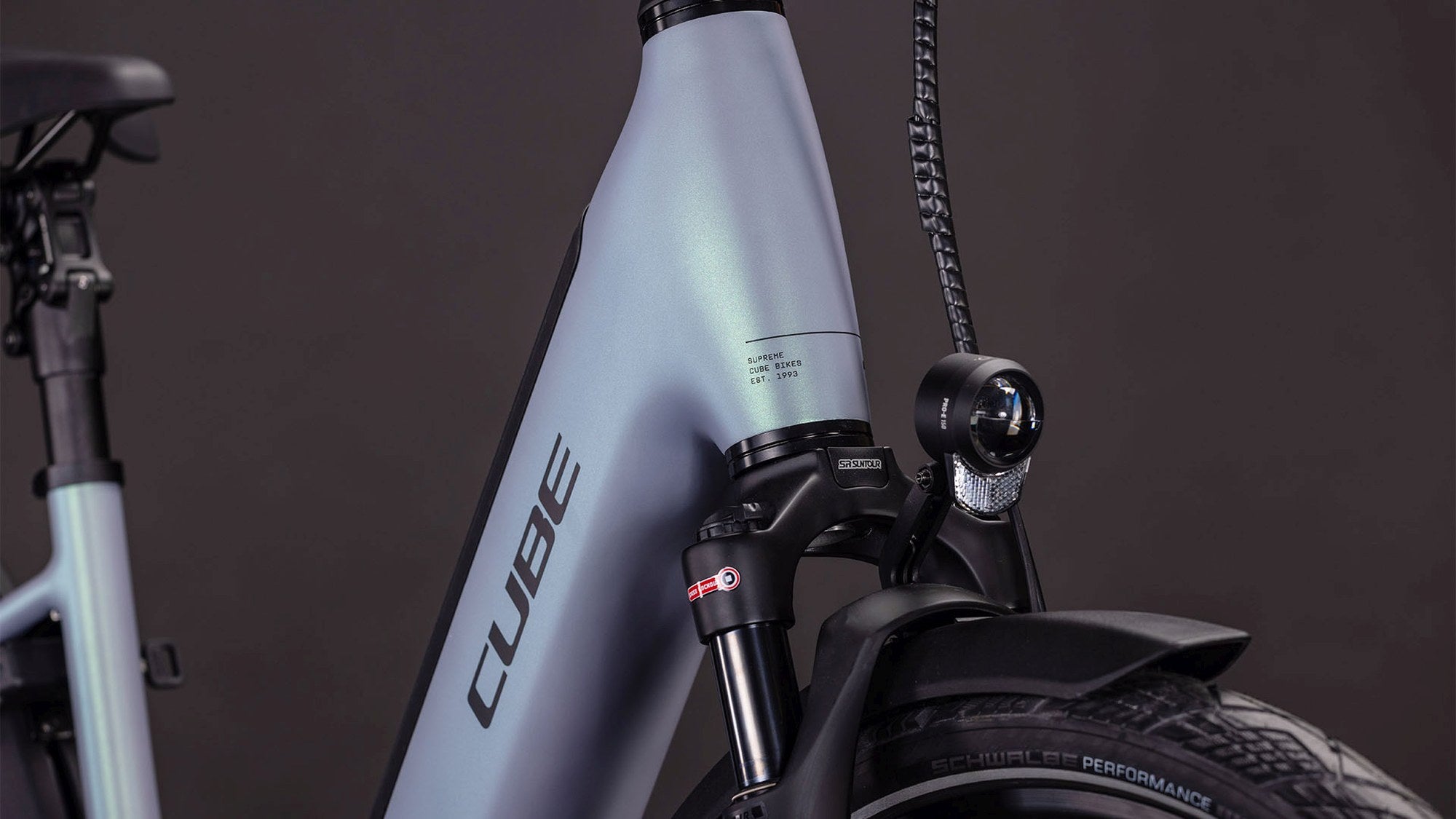 CUBE SUPREME HYBRID DELUXE SLX 600 SEAGREY/BLACK image 7