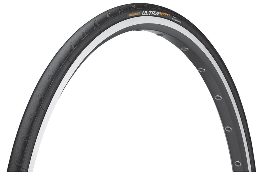 700c Continental Ultra Sport Tyre in Black (Folding)