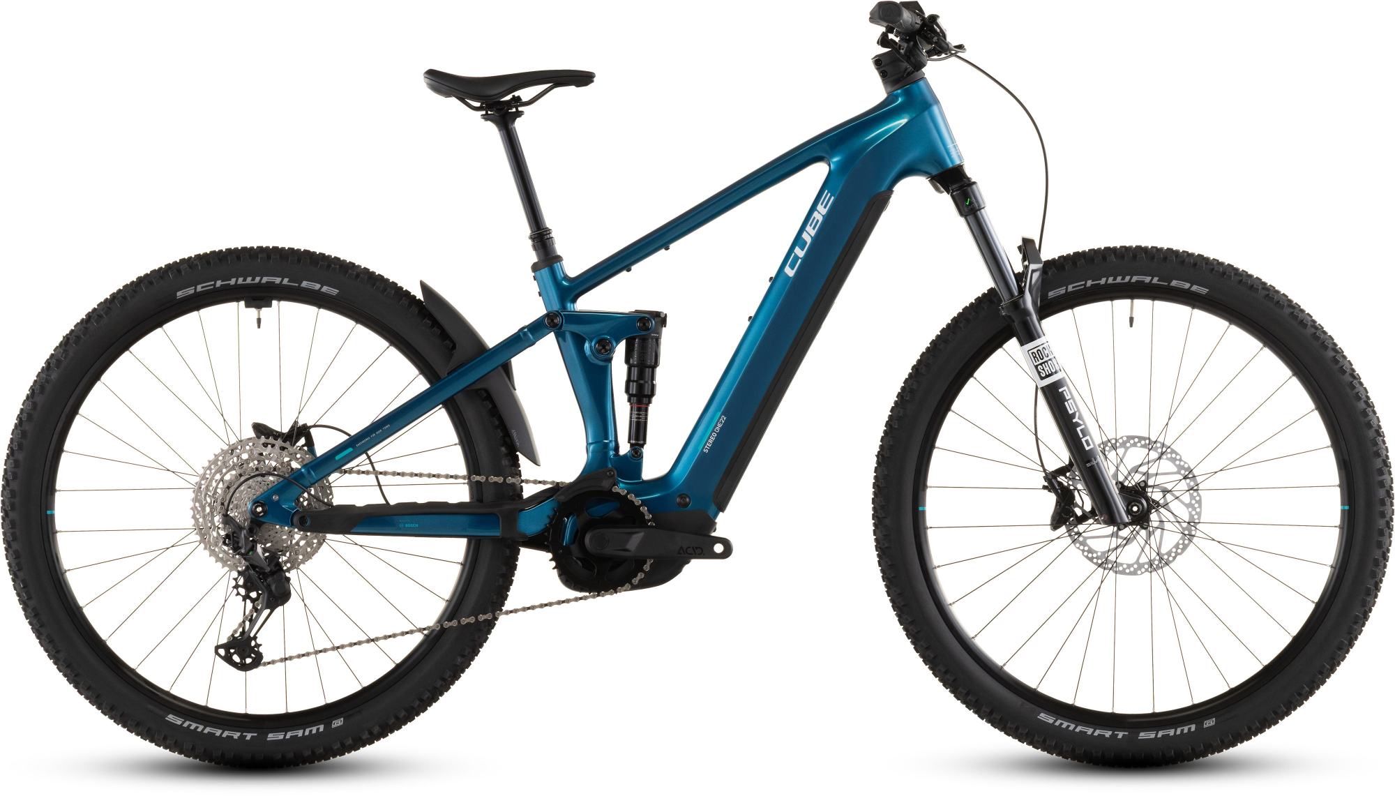 CUBE STEREO HYBRID ONE22 RACE 800 ELECTRICBLUE/WHITE