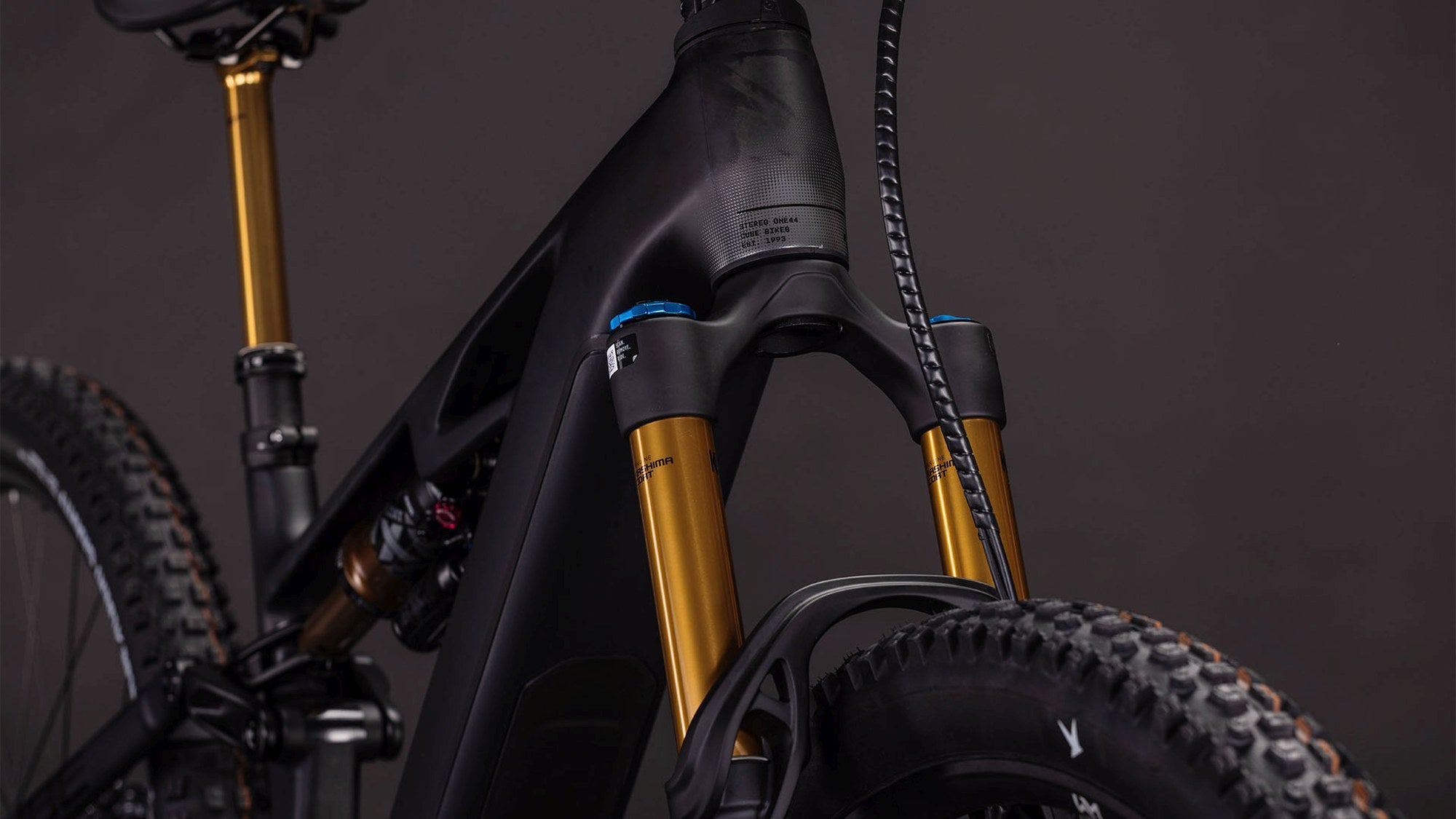 CUBE STEREO HYBRID ONE44 HPC AT 800 CARBON/GOLD image 6