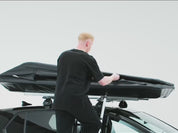 [autoplay] The TentBox GO roof tent being opened and closed on the roof of a vehicle