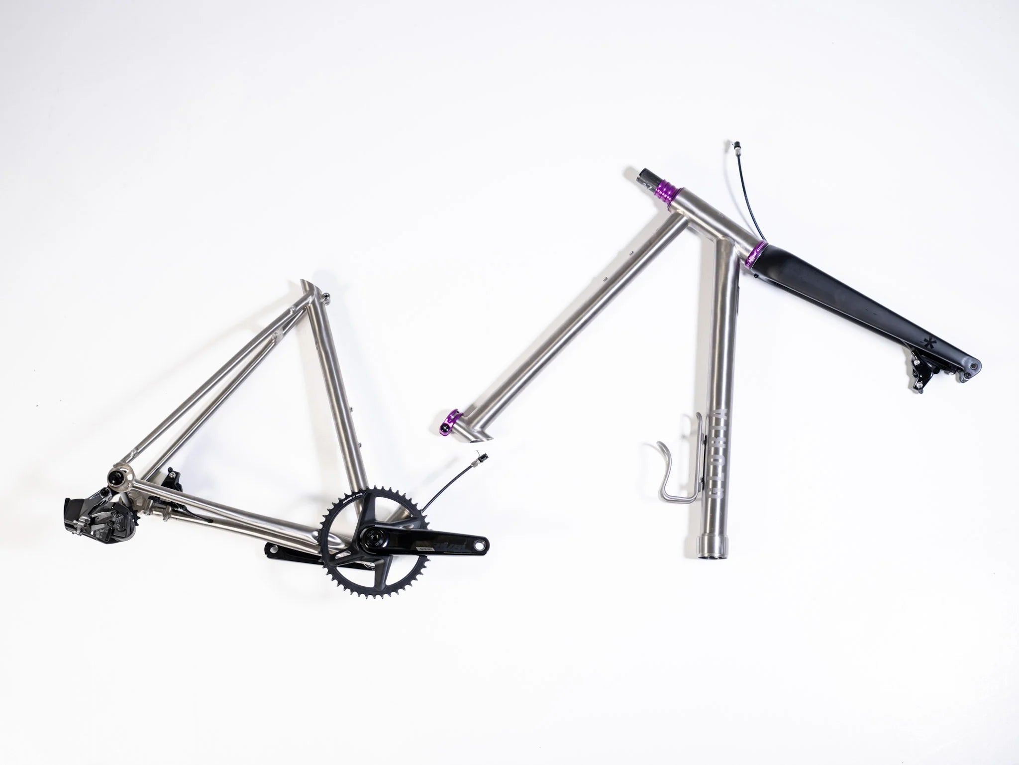Frameset - Gloria Titanium All World - Brushed Finish