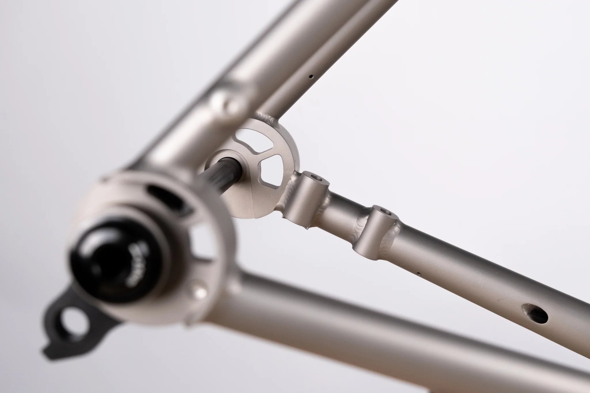 Frameset - Gloria Titanium All Road - Sand Blasted Finish - Non Integrated Carbon Fork