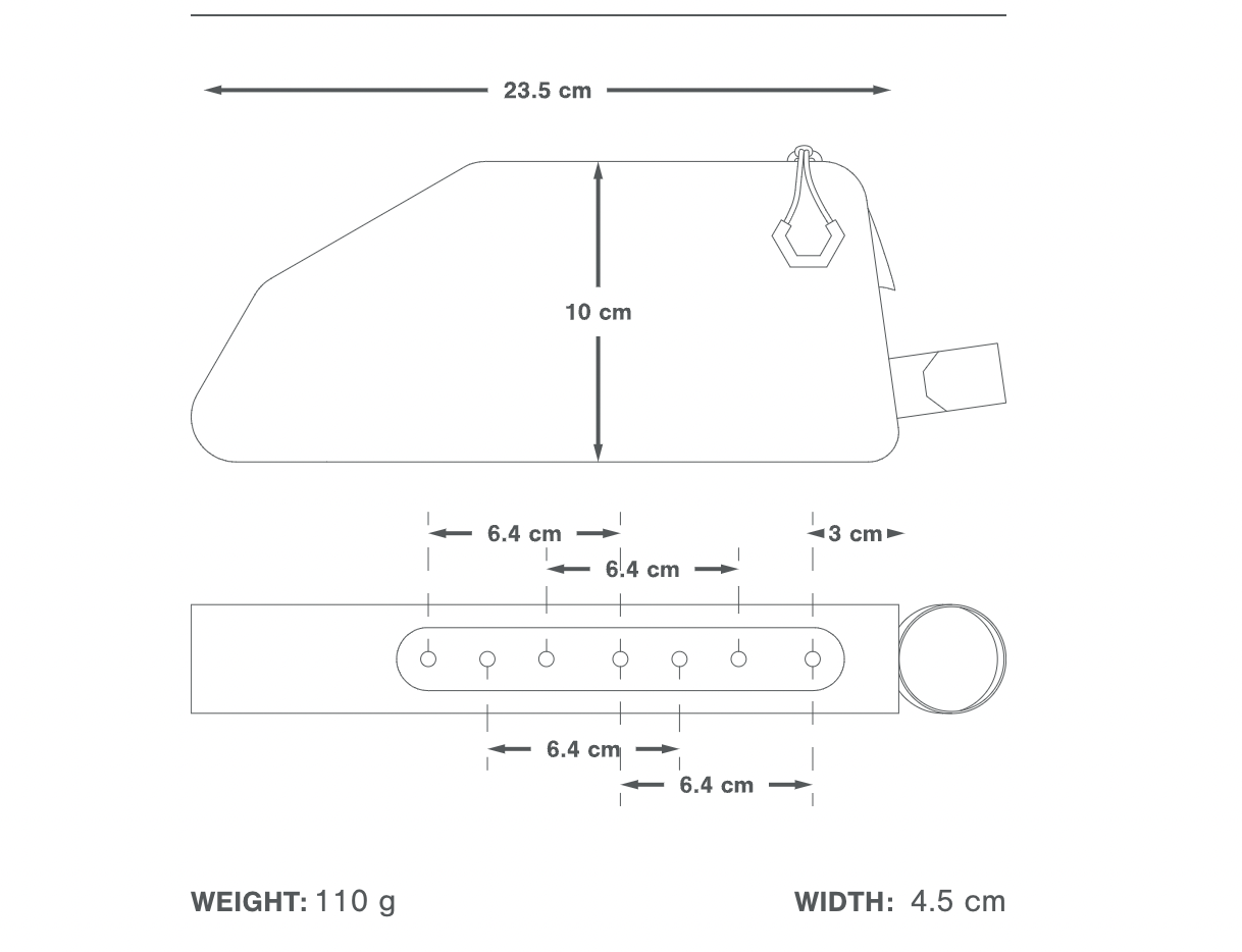 EXPEDITION BOLT-ON TOP TUBE PACK (1L)