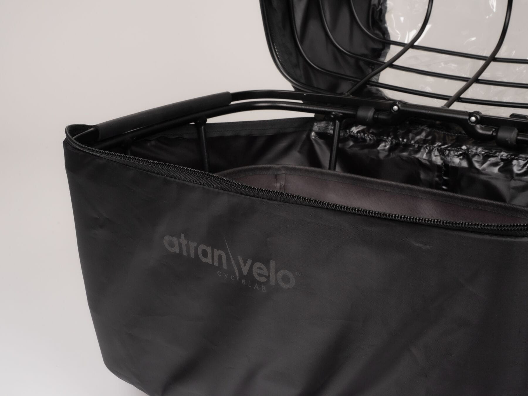 AtranVelo Rainy Duo Cover Basket Rain Cover, With Window