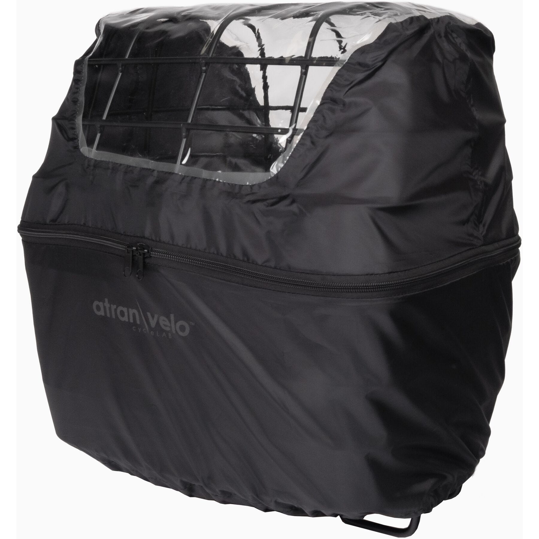 AtranVelo Rainy Duo Cover Basket Rain Cover, With Window