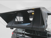 A 360 shot of the internals of the Flint TentBox Lite XL roof tent on a vehicle.[autoplay]
