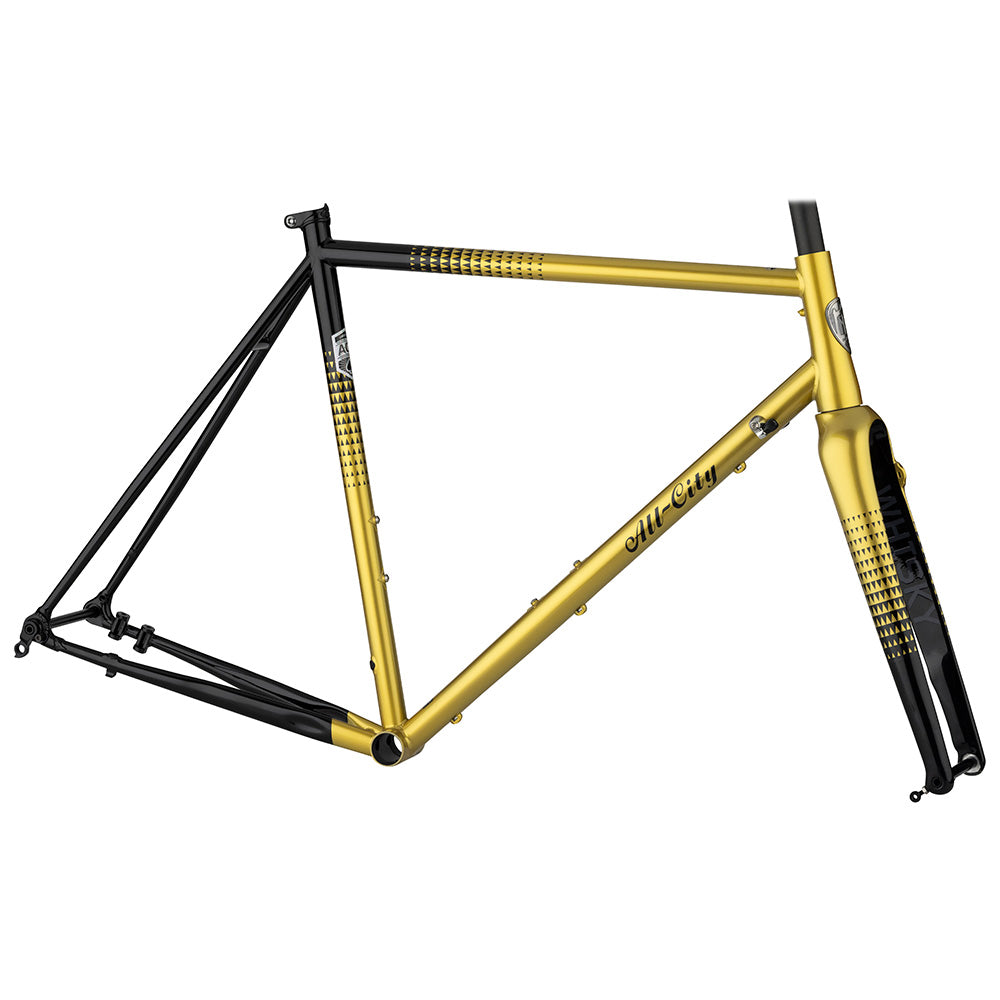 All City Zig Zag Frameset - Golden Leopard