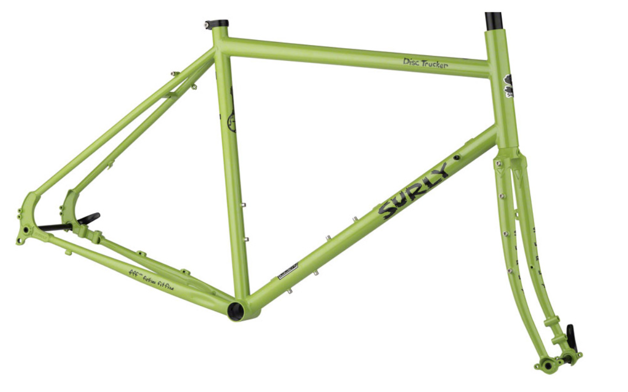 Surly Disc Trucker Frameset - Pea Lime Soup