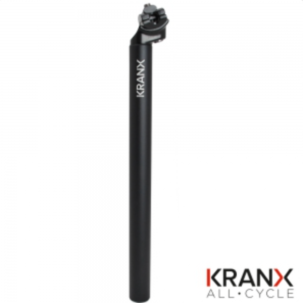 KranX Micro Alloy 400mm 12mm Offset Seatpost in Black
